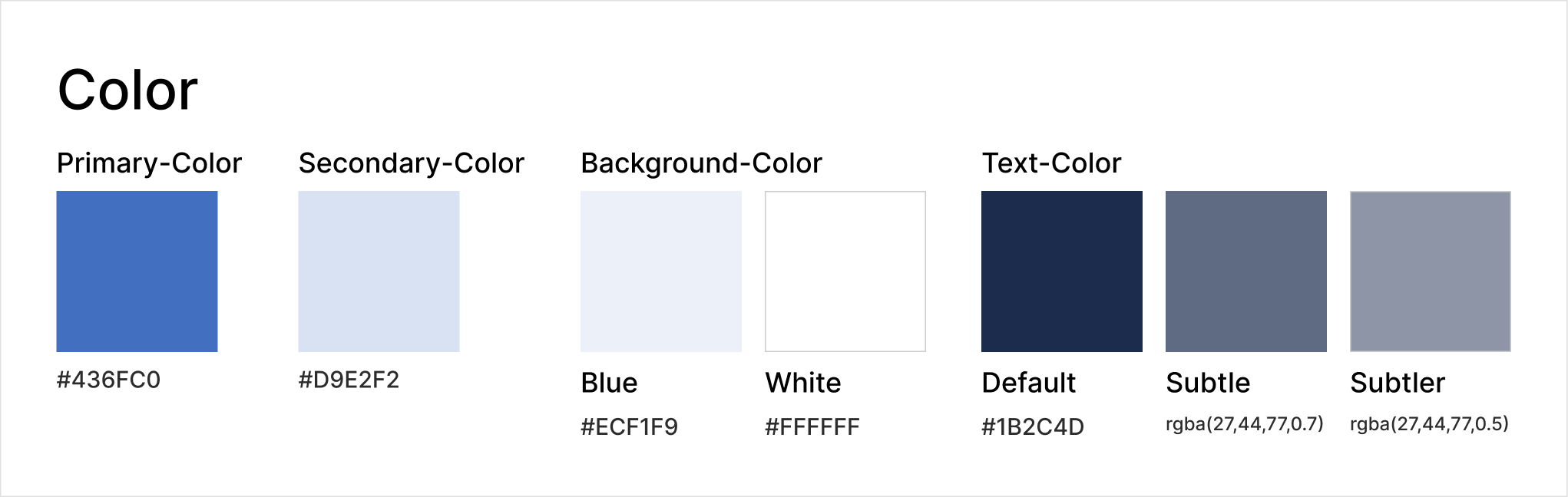Hikora Design カラーパレット