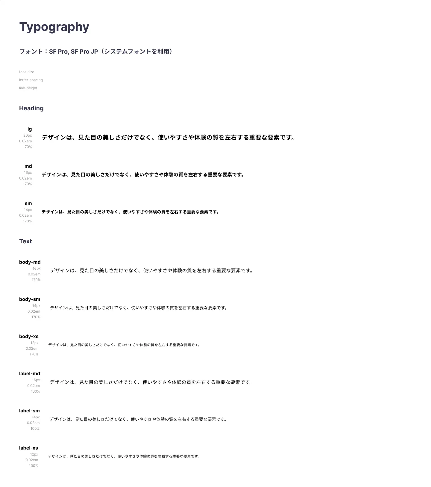 タイポグラフィー